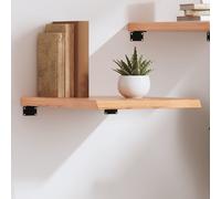 vidaXL Estante pared madera roble tratada marrón claro 40x60x(2-4) cm