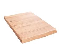vidaXL Estante Pared Madera Roble tratada marrón Claro 40x60x(2-4) cm