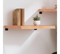 vidaXL Estante pared madera roble tratada marrón claro 60x60x(2-6) cm