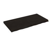 vidaXL Estante pared madera roble tratada marrón oscuro 120x60x(2-6)cm