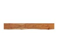 vidaXL Estante pared rectangular Balda para libros y CD Madera de acacia borde vivo 160x20x2,5 cm