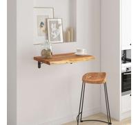 vidaXL Estante pared rectangular madera acacia borde vivo 50x40x3,8 cm