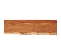 vidaXL Estante de pared rectangular Balda para libros y CD Madera de acacia borde vivo 60x20x3,8 cm