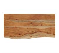 vidaXL Estante de pared rectangular para libros y CD – Madera de acacia borde vivo 60x30x2,5 cm
