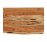 vidaXL Estante pared rectangular para libros y CD 60x40x2,5 cm Madera de acacia borde vivo