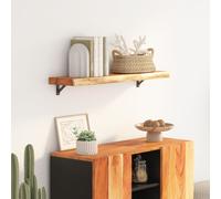 vidaXL Estante pared rectangular madera acacia borde vivo 90x30x3,8 cm