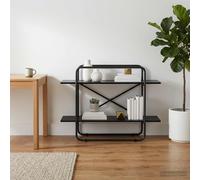 vidaXL Estantería 2 Niveles 100 x 35 x 70 cm PB Roble Negro