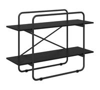 vidaXL Estantería 2 Niveles 100 x 35 x 70 cm PB Roble Negro