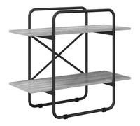 vidaXL Estantería 2 Niveles 60 x 35 x 70 cm PB Sonoma Gris