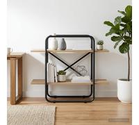 vidaXL Estantería 2 niveles 80 x 35 x 70 cm PB Roble Sonoma