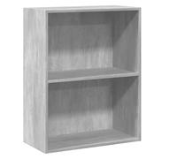 vidaXL Estantería de 2 niveles - Librería contrachapada gris hormigón