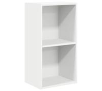 vidaXL Estantería 2 niveles Madera contrachapada Blanco 40x30x76,5 cm para libros