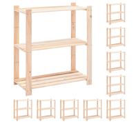 vidaXL 1/2/3/5/10x Madera Pino Maciza Estanter