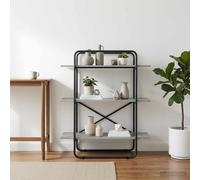 vidaXL Estantería 3 Niveles 100 x 35 x 105 cm PB Sonoma Gris