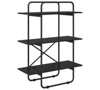 vidaXL Estantería 3 Niveles 60 x 35 x 105 cm PB Roble Negro