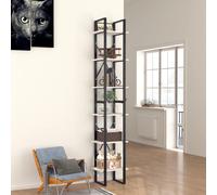 vidaXL Estantería 6 niveles madera contrachapada blanco 40x30x210 cm
