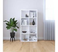 vidaXL Estantería/Aparador madera contrachapada blanco 66x30x130 cm
