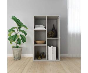 vidaXL Estantería/Aparador madera contrachapada gris 50x25x80 cm