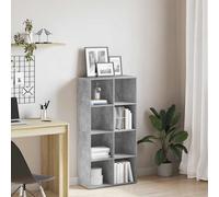 vidaXL Estantería/Aparador madera contrachapada gris 66x30x130 cm
