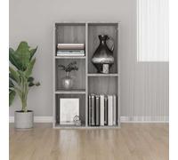 vidaXL Estantería/Aparador Librería Madera contrachapada 50x25x80 cm Gris Sonoma