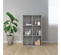 vidaXL Estantería/Aparador madera contrachapada gris Sonoma 66x30x98cm