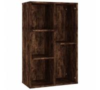 vidaXL Estantería/Aparador Madera contrachapada Roble Humo 50x25x80 cm, librería, bibliotecas, Mueble de almacenaje, estantería para Libros