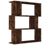 vidaXL Estantería/Biombo Estante Mueble Almacenamiento Separador Divisor Libros Archivador Dormitorio Madera Contrachapada Color Roble