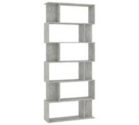 Vidaxl Estantería/biombo Madera Contrachapada 80x24x192 Cm Blanco, Negro, Roble Sonoma Concrete gray