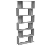 vidaXL Estantería/Biombo Madera contrachapada Gris Sonoma 80x24x192 cm