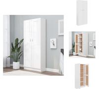 vidaXL Estantería blanca de 82,5 x 30,5 x 185,5 cm, fabricada en material de madera. Estanterías y librerías