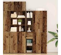 vidaXL Estantería con cajón Madera vieja 30 x 42.4 x 185.2 cm