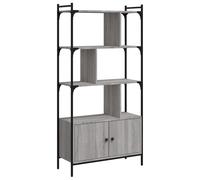 vidaXL Estantería con puertas madera gris Sonoma 76,5x30x154,5 cm