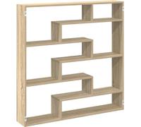vidaXL Estantería cúbica con 7 compartimentos, color roble Sonoma, fabricada en material de madera