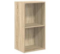 vidaXL Estantería de 2 Niveles Estante Librerías Almacenaje Mostrador Organizador Salón Oficina Dormitorio Cocina Contrachapada Roble 40x30x76.5cm