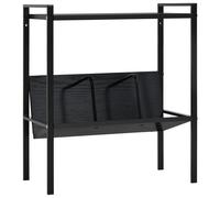 vidaXL Estantería de 2 niveles madera de ingeniería negro 52x28x59 cm