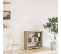vidaXL Estantería de 3 nieveles madera maciza de acacia 80x30x80 cm