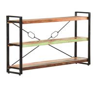 Estantería Vidaxl de Madera Maciza Reciclada 140x30x80 Cm - 3 Niveles