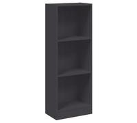 vidaXL Estantería de 3 Niveles Madera ingeniería Gris 40x24x109 cm