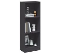 vidaXL Estantería de 3 niveles madera ingeniería gris 40x24x109 cm
