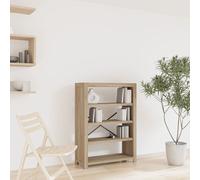 vidaXL Estantería de 4 compartimentos, 80x30x110 cm, madera maciza de acacia - Estantería para libros - Estanterías - Librería - Estante