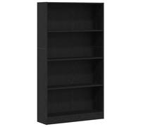 vidaXL Estantería de 4 niveles – Roble negro – 80x24x143 cm