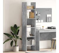 Estantería vidaXL, color gris hormigón, 40x35x180 cm, material compuesto de madera