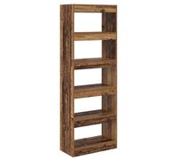 vidaXL Estantería de 5 niveles, 60 x 30 x 166 cm, material de madera, aspecto de madera envejecida