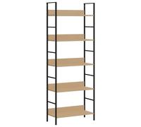 vidaXL Estantería de 5 niveles madera ingeniería roble 60x27,6x158,5cm