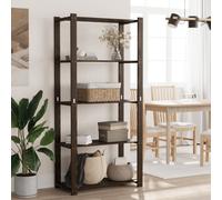 vidaXL Estantería de almacenamiento con 5 estantes, color , 80x38x170 cm, madera maciza de pino