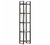 vidaXL Estantería de 5 niveles madera maciza reciclada 40x30x180 cm