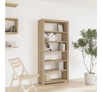 Vidaxl Estantería de 4 Niveles Madera Maciza de Acacia 80 X 30 X 200 Cm 80 x 30 x 170cm