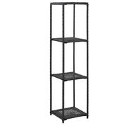 vidaXL Estantería de almacenaje ratán sintético negro 30x30x120 cm