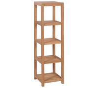 vidaXL Estantería de baño 4 niveles madera teca maciza 42x42x165 cm