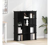 vidaXL Estantería de cubos con 12 compartimentos negro PP